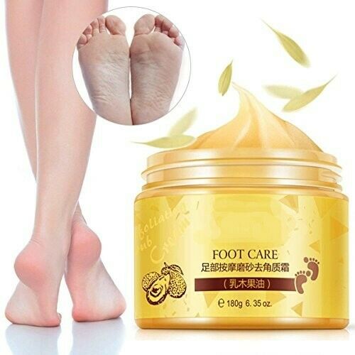 Foot Cream Shea Butter Moisturizing Softening Cream Foot Care Exfoliating  Scrub - EHM Store